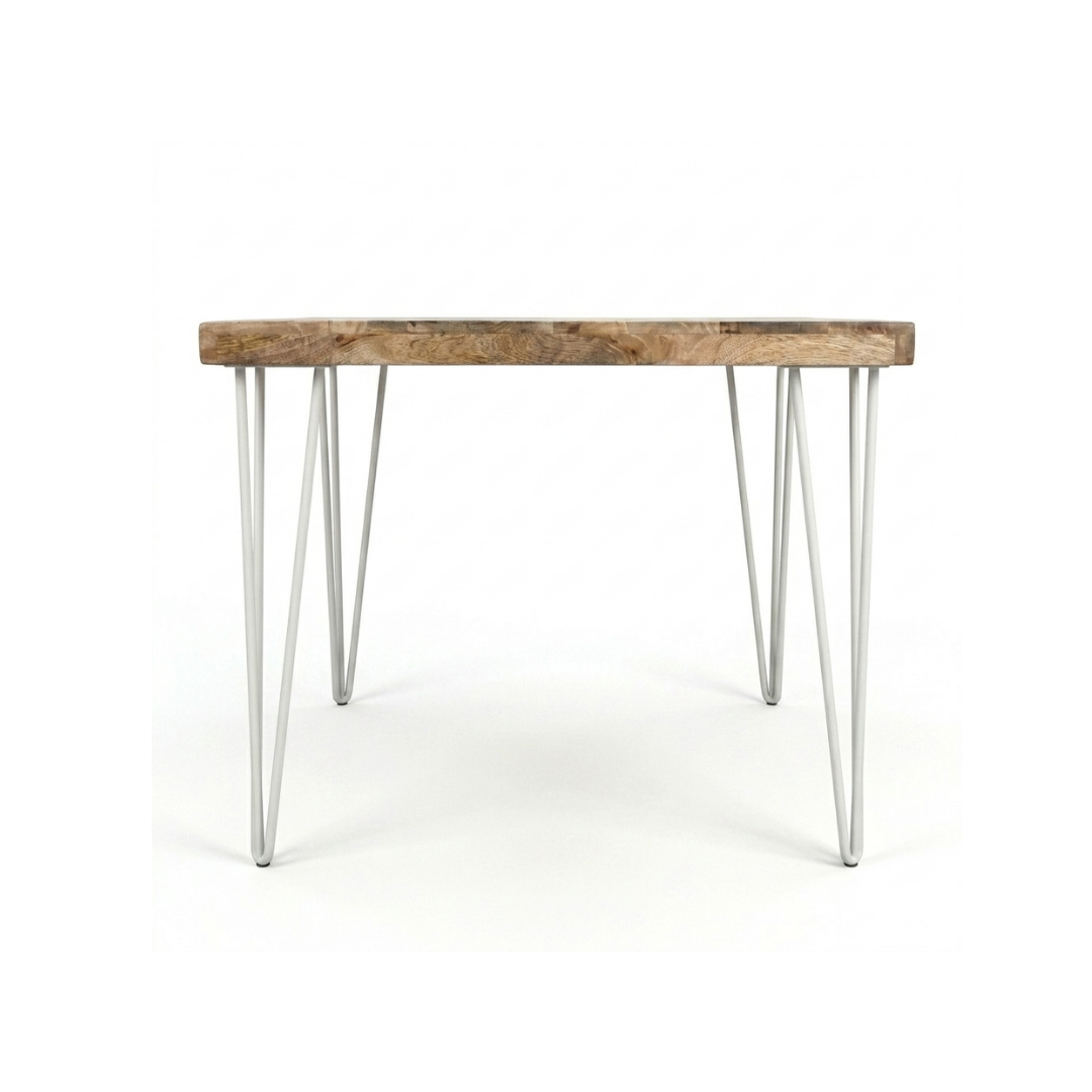 Rustic Live Edge Café Table with Star Base