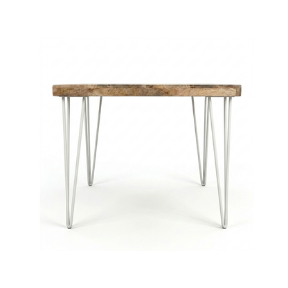 Rustic Live Edge Café Table with Star Base