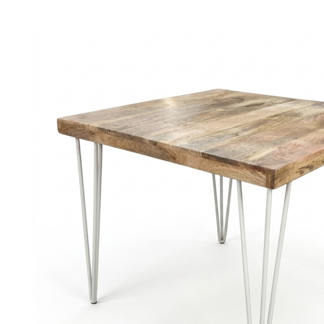 Rustic Live Edge Café Table with Star Base