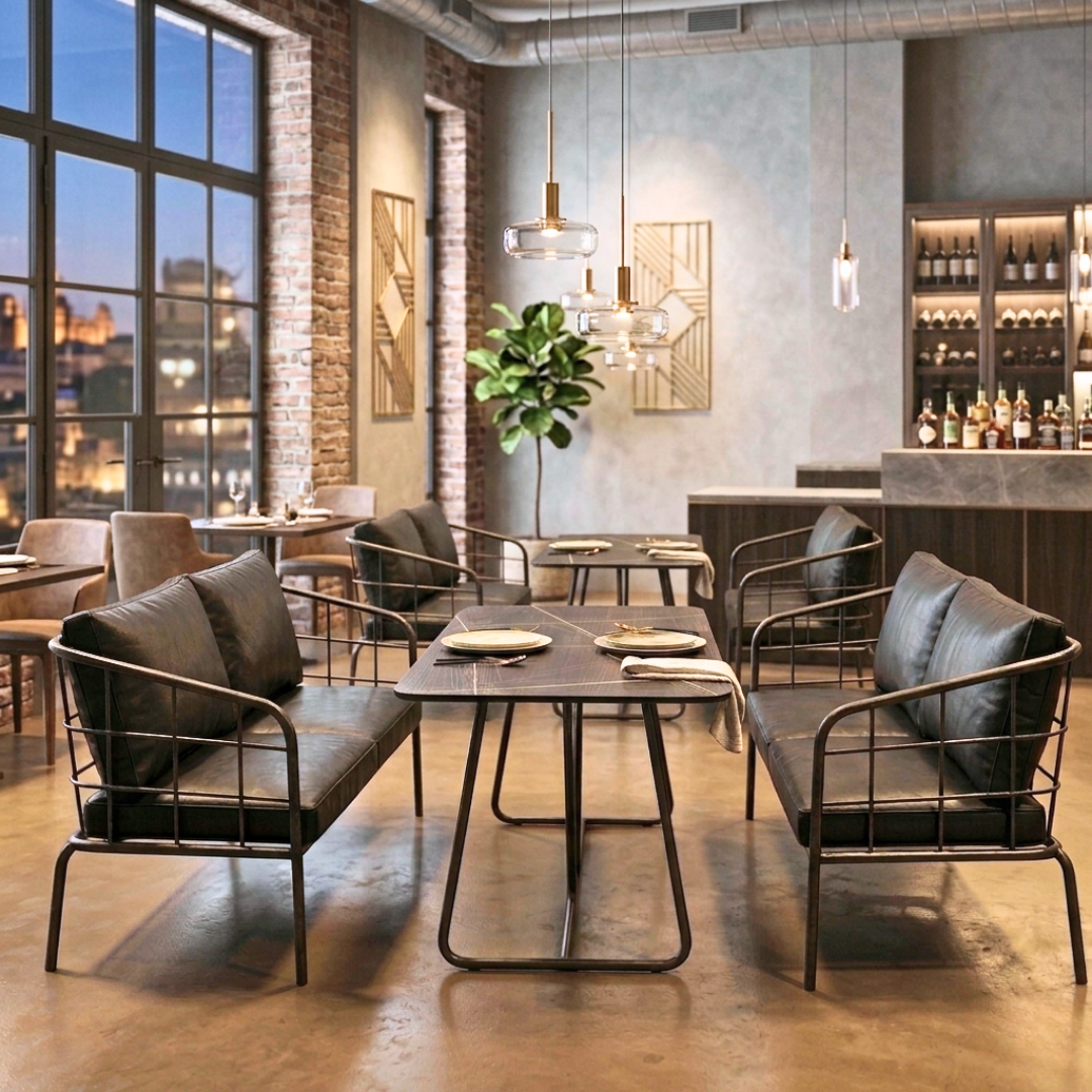 Scandi Square Oak Café Table