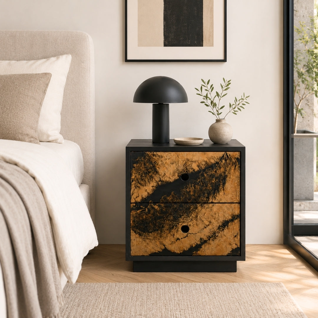 Modern Abstract Bedside Table
