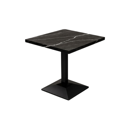 Square Black Granite Café Table