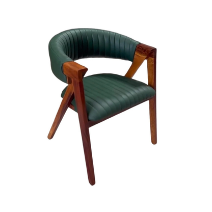 Wooden Office Chair With Both Arm Rests