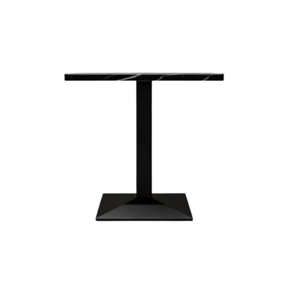 Square Black Granite Café Table