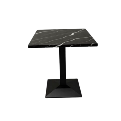 Square Black Granite Café Table