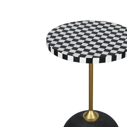 Geometric Accent Side Table