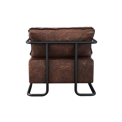 Rowan Industrial Vegan Leather Accent Chair