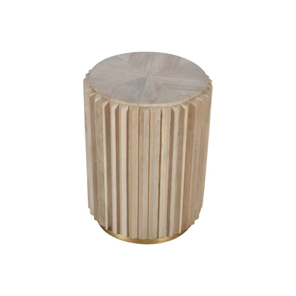 Fluted Round Side Table