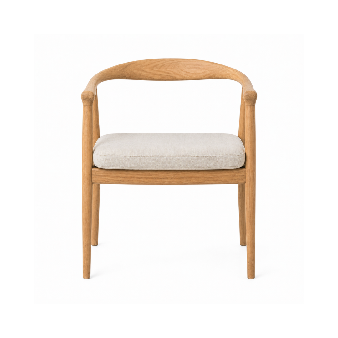 Scandi Oak Wishbone Armchair