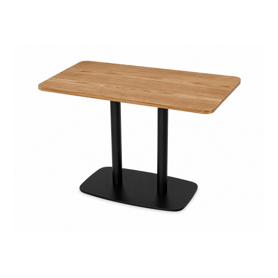Rectangular Light Oak Café Table