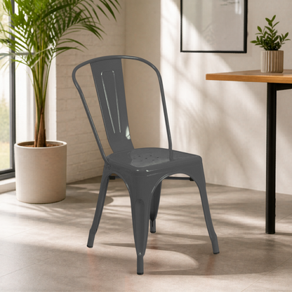 Black Metal Iconic Chair
