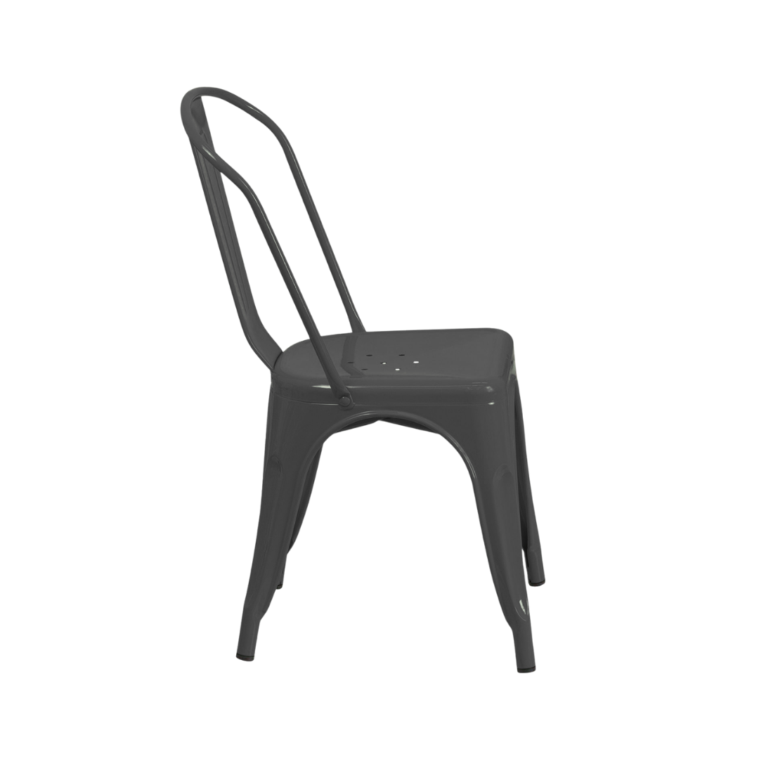 Black Metal Iconic Chair