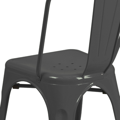 Black Metal Iconic Chair