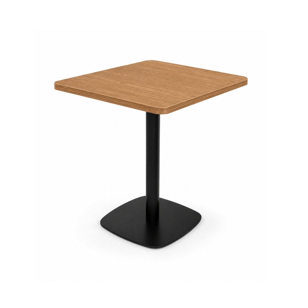 Square Light Oak Café Table