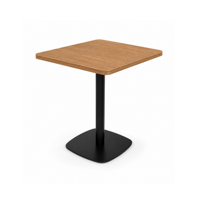Square Light Oak Café Table