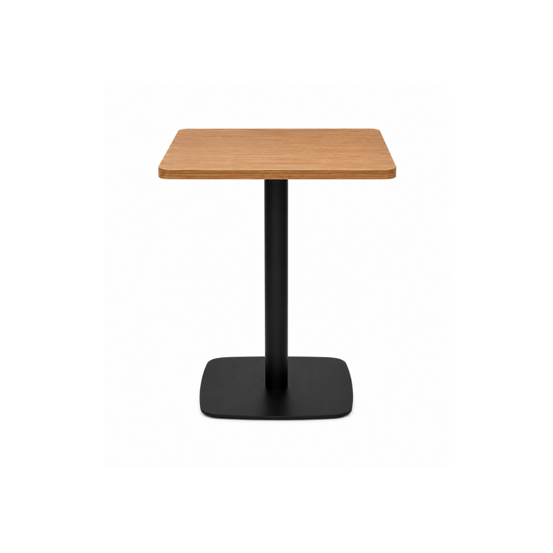 Square Light Oak Café Table