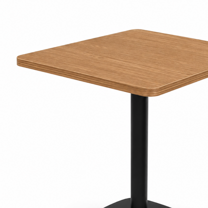 Square Light Oak Café Table