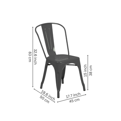 Black Metal Iconic Chair