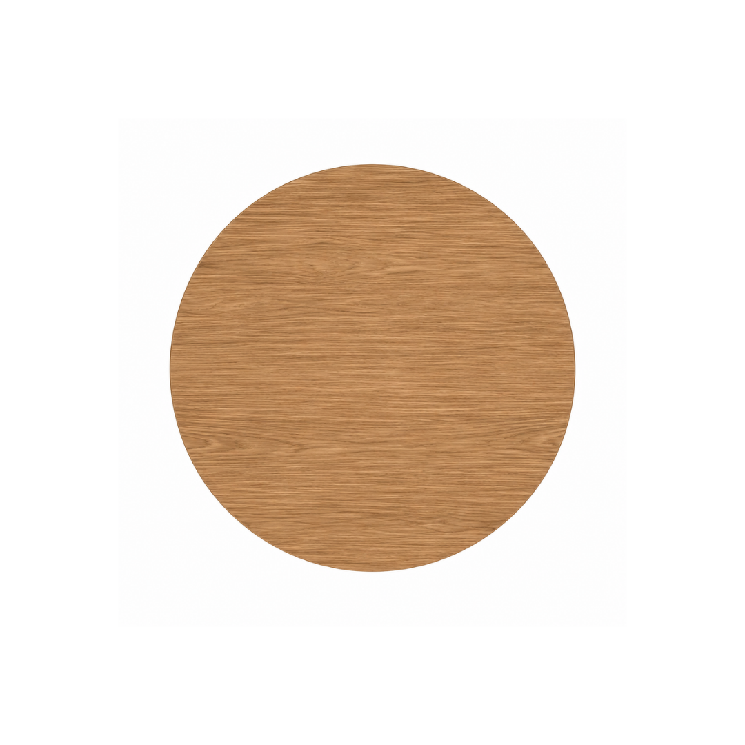 Round Light Oak Café Table