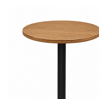 Round Light Oak Café Table