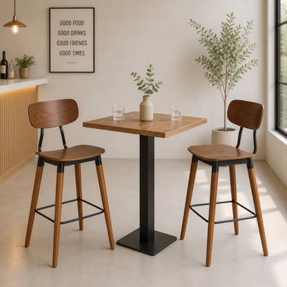 Wooden & Iron Chair