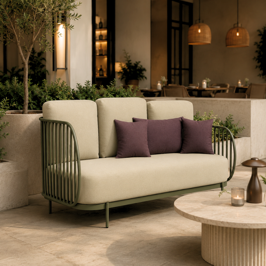 Eden Modern Outdoor 3-Seater Sofa