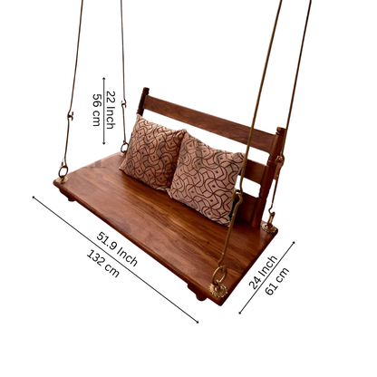 Traditional Wooden Jhula Swing