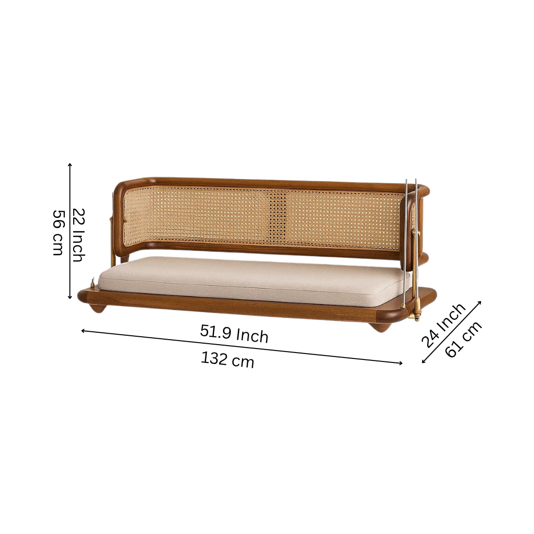 Modern Cane Wooden Jhula