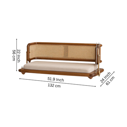 Modern Cane Wooden Jhula