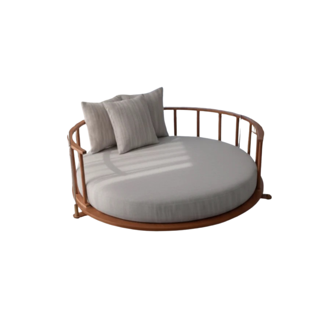 Round Wooden Hanging Swing
