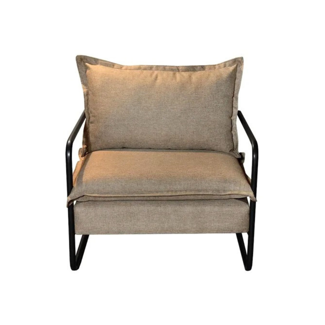 Finn Modern Textured Fabric Accent Chair