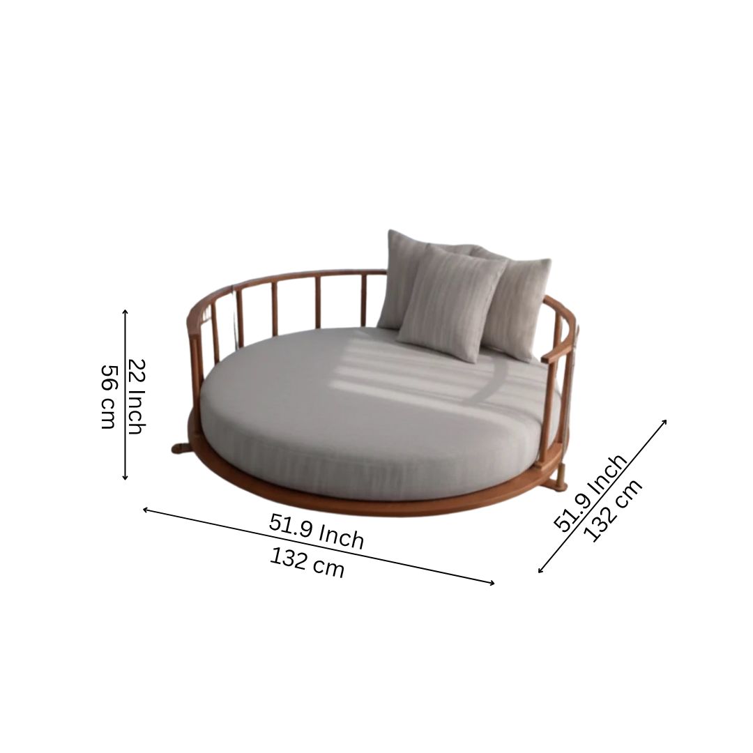 Round Wooden Hanging Swing
