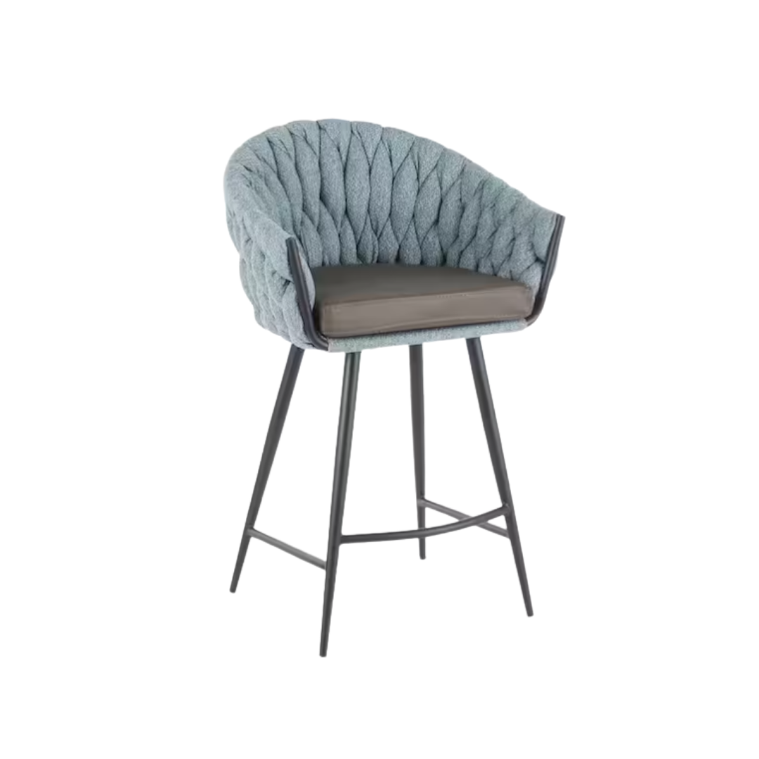 Braided Matisse Contemporary Counter Stools