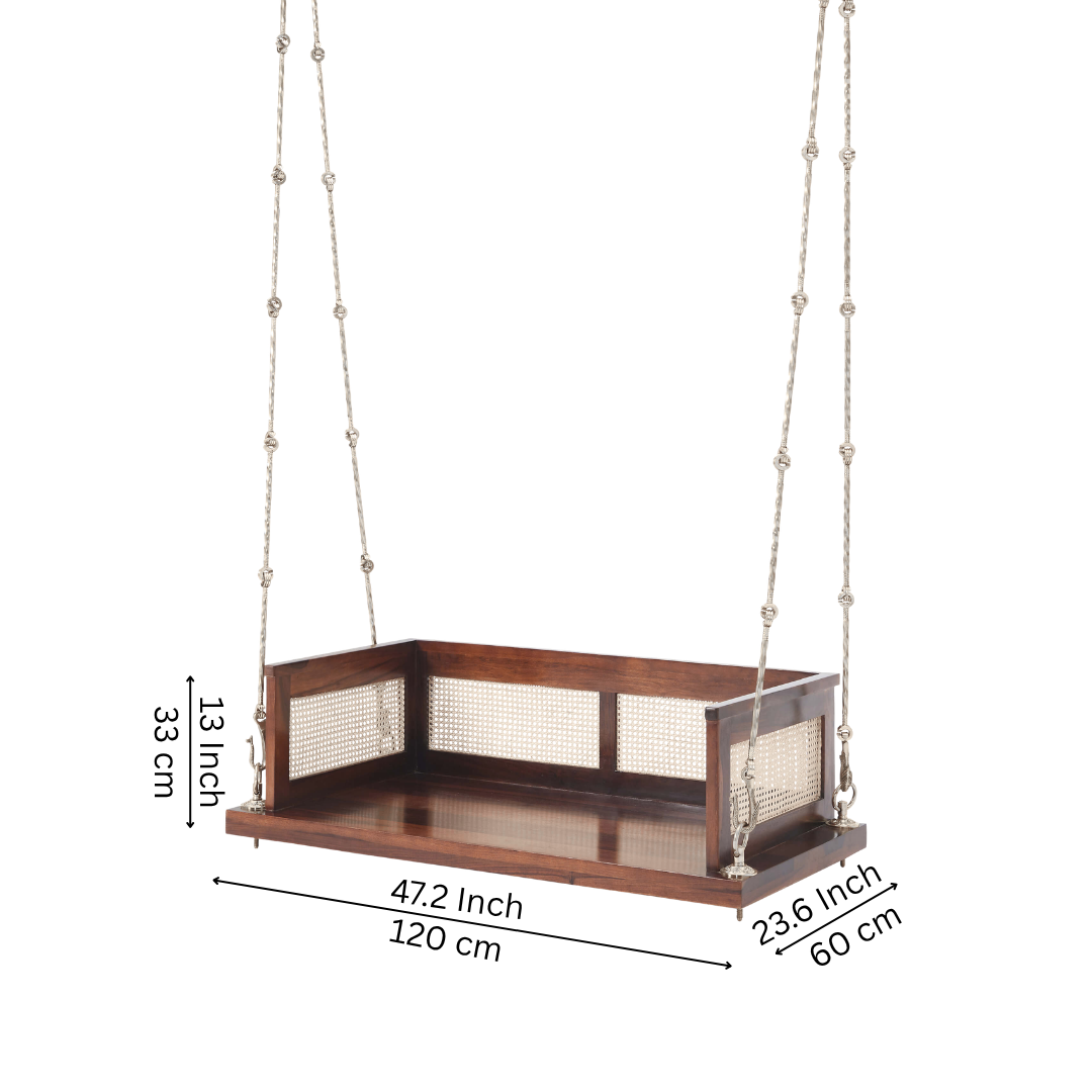 Noor Modern Wooden Hanging Jhula