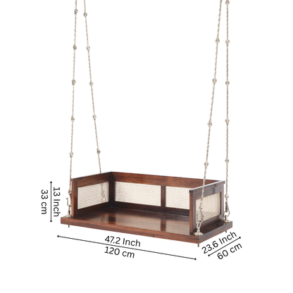 Noor Modern Wooden Hanging Jhula