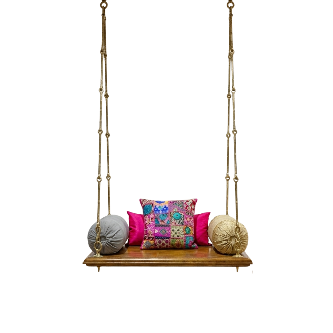 Veda Classic Wooden Plank Jhula