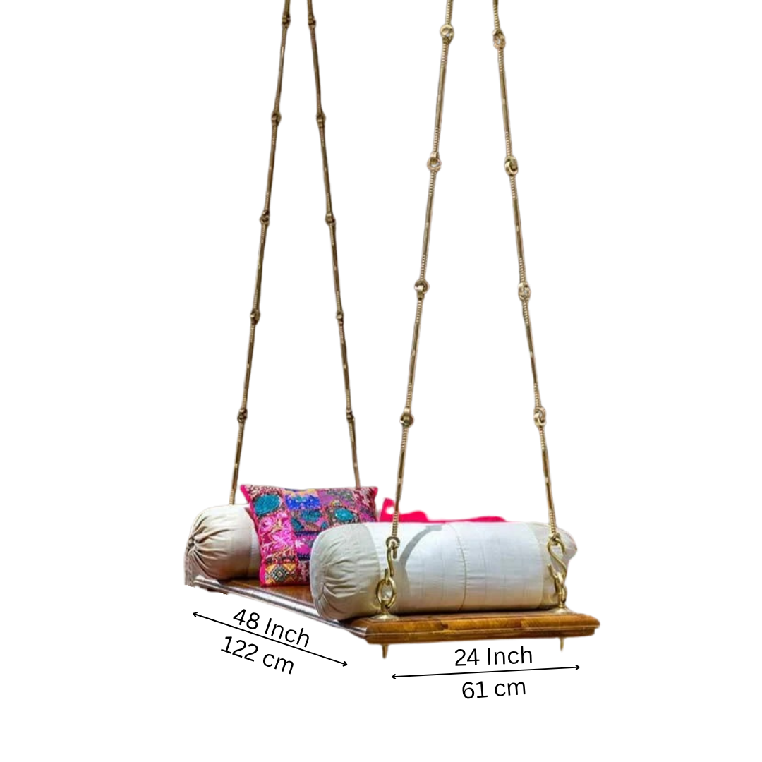 Veda Classic Wooden Plank Jhula
