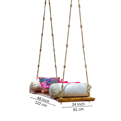 Veda Classic Wooden Plank Jhula