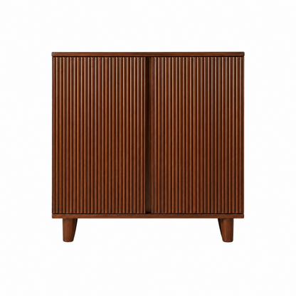large wooden bar cabinet with glass holder shelves and wine storage for modern home bar setup