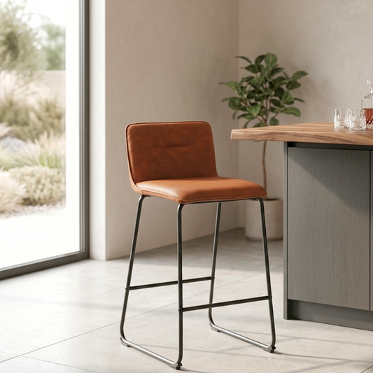 Fixed-Height Contemporary Counter Stool