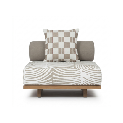 Kayan Low-Profile Patterned Daybed with Bolster Support Sofa