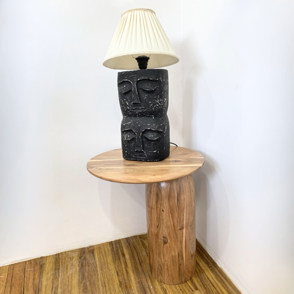 Dual Face Totem Sculptural Table Lamp