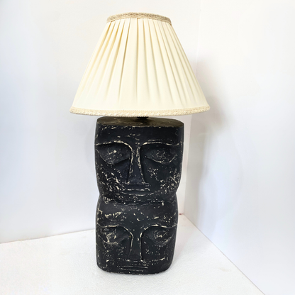 Dual Face Totem Sculptural Table Lamp
