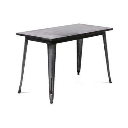 Industrial Gunmetal Bistro Dining TableIndustrial Gunmetal Bistro Dining Table