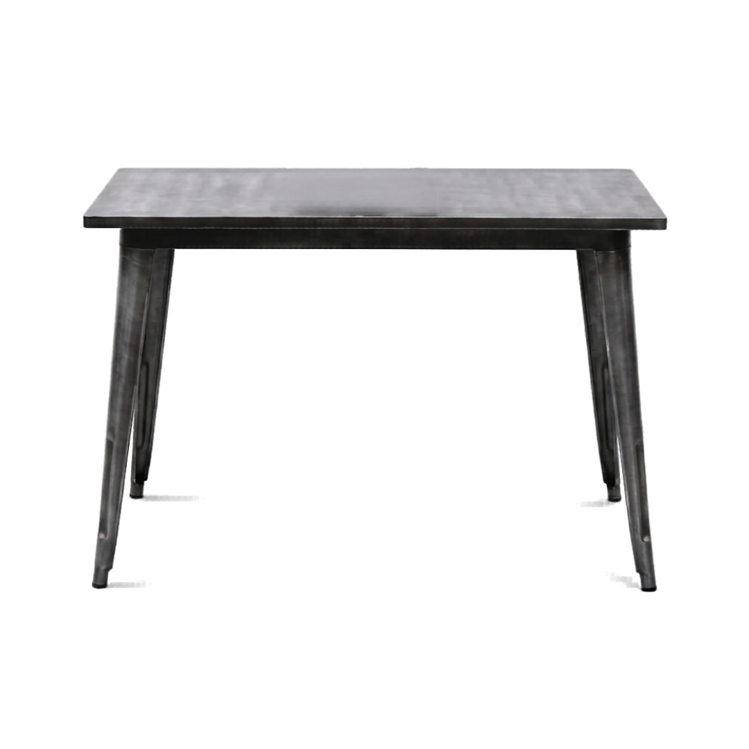 Industrial Gunmetal Bistro Dining TableIndustrial Gunmetal Bistro Dining Table