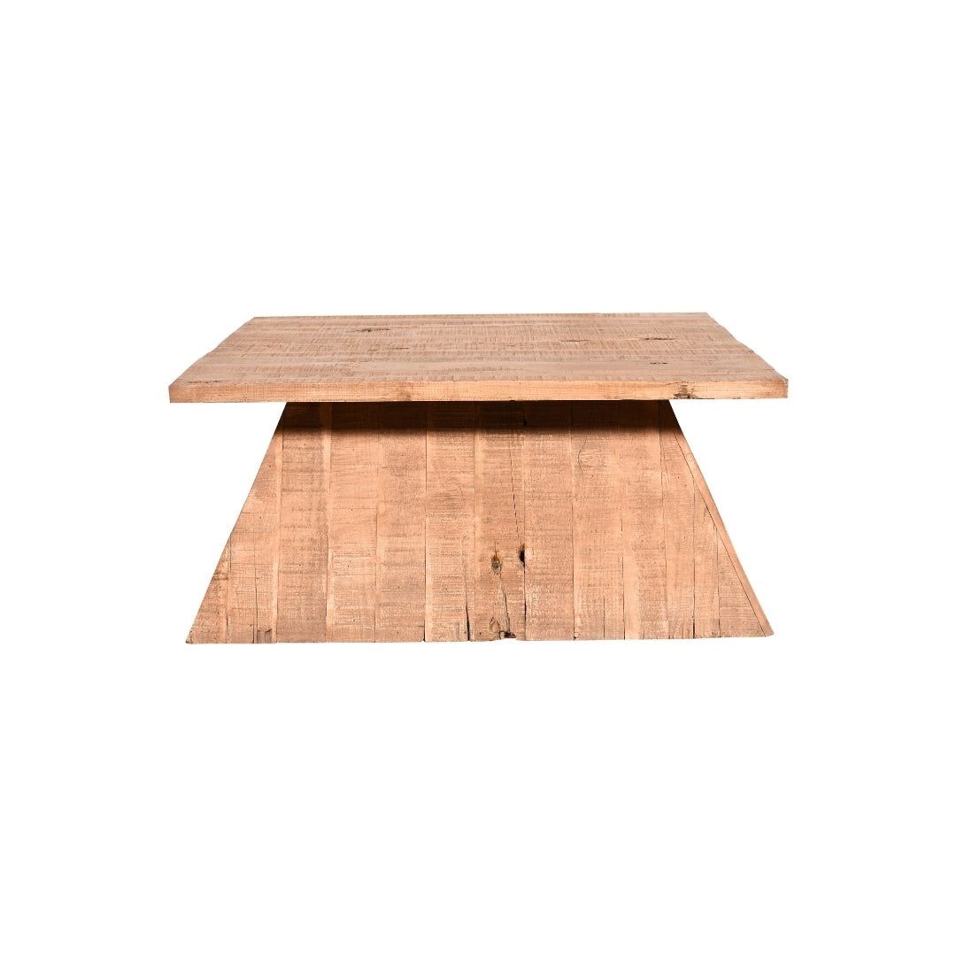 Square Wooden Pedestal Plinth Coffee Table