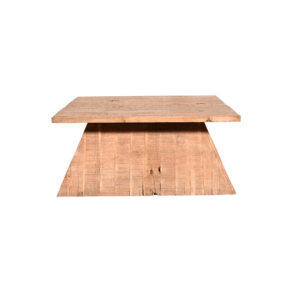 Square Wooden Pedestal Plinth Coffee Table