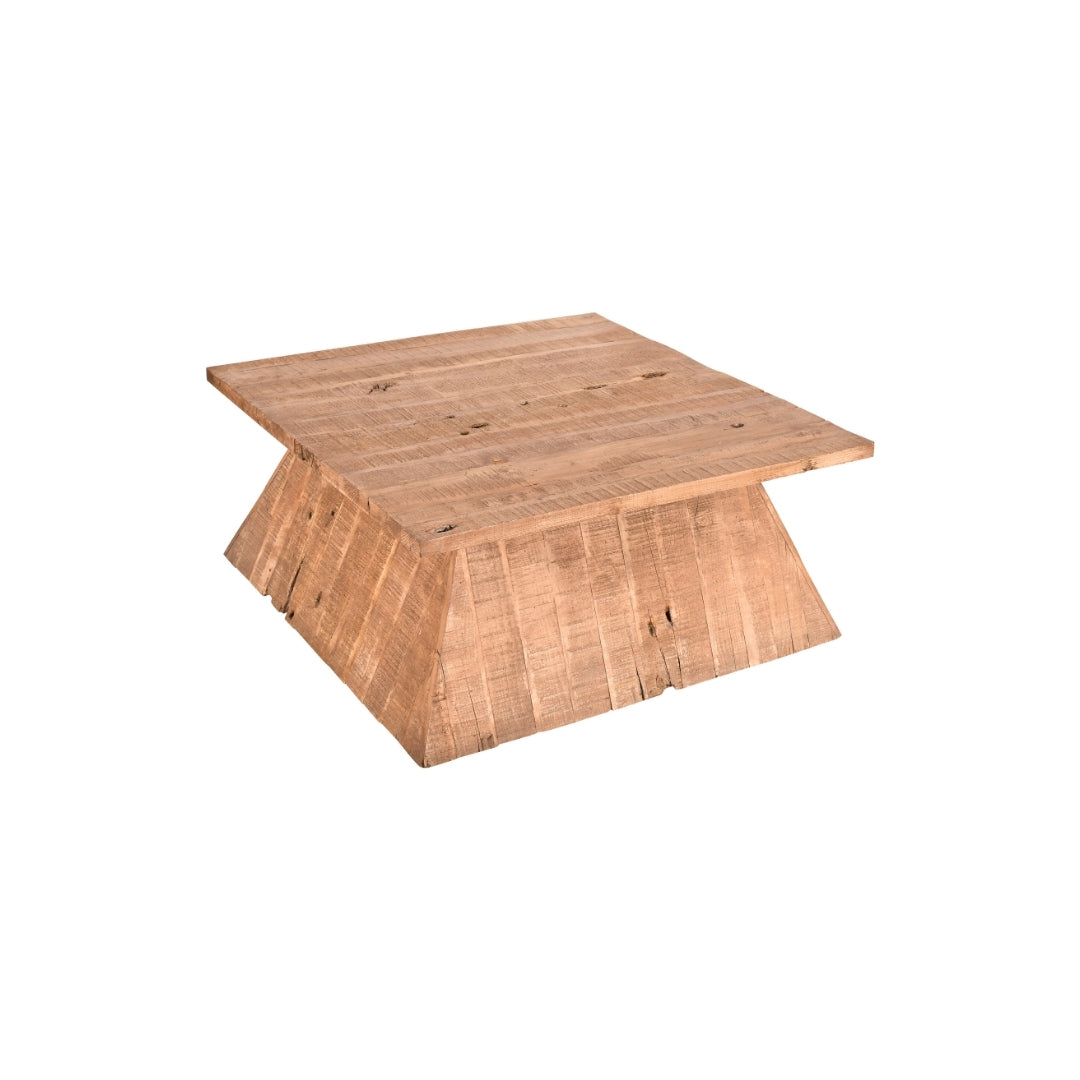 Square Wooden Pedestal Plinth Coffee Table