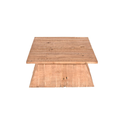 Square Wooden Pedestal Plinth Coffee Table