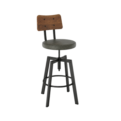 Modern Wooden Seat Adjustable Stool